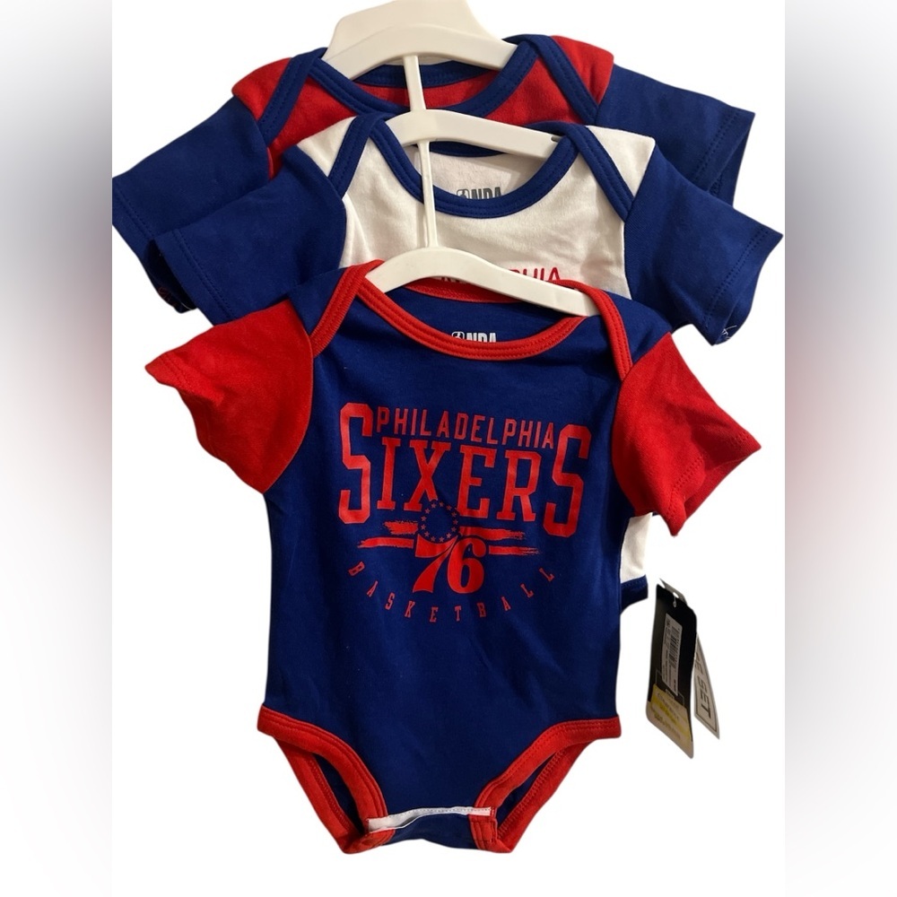 Philadelphia 76ers NEW Baby One Piece Set, Baby Size 0-3 months - Picture 5 of 7